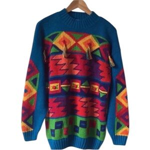 Vintage Memphis Jones Pullover Oversized Sweater
